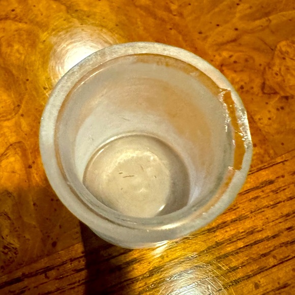 Art Nouveau Ink Well with Glass Insert - Metal Alloy - Vintage - Picture 11 of 12